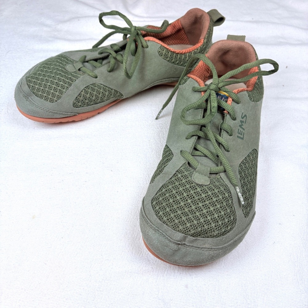 Lems Primal 2 Barefoot Shoes Mens 9 Womens 10.5 Green Zero Drop Sneakers READ